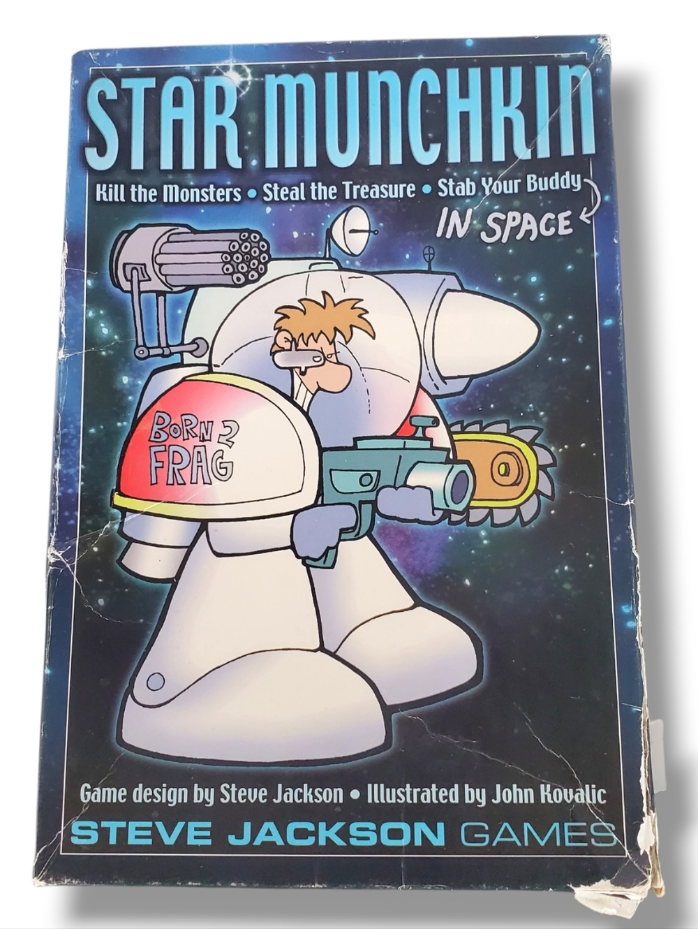 SJG 1411 Star Munchkin In Space Box Card Game Box In Rough Shape